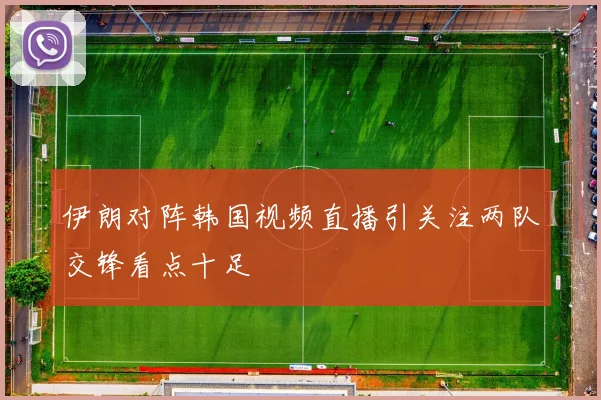 伊朗对阵韩国视频直播引关注两队交锋看点十足